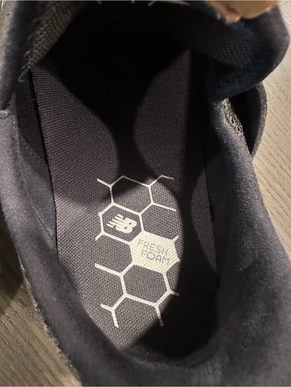New Balance Fresh Foam Black Mesh Athletic Sneakers - Picture 6 of 7